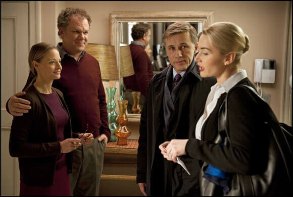 Jodie Foster, John C Reilly, Christoph Waltz and Kate Winslet in Carnage Jodie Foster, John C Reilly, Christoph Waltz and Kate Winslet in Carnage
