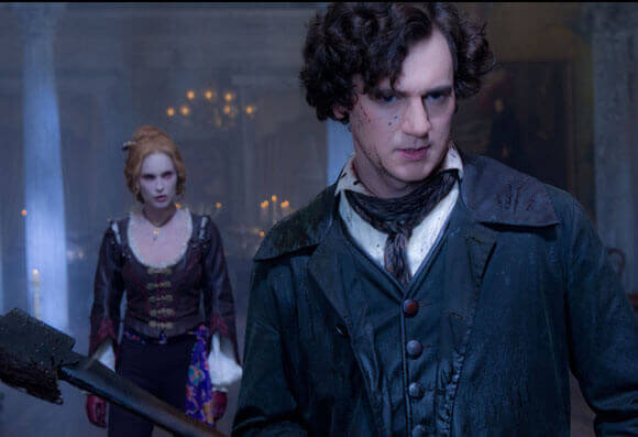 Erin Wasson and Benjamin Walker in a scene from Abraham Lincoln: Vampire Hunter. Erin Wasson and Benjamin Walker in a scene from Abraham Lincoln: Vampire Hunter.