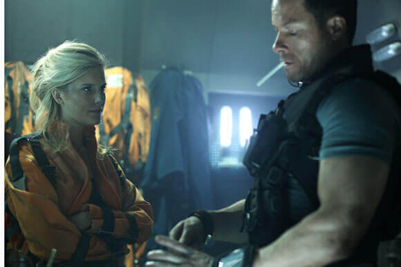 Maggie Grace and Guy Pearce in 'Lockout' Maggie Grace and Guy Pearce in 'Lockout'