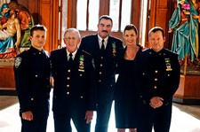 Will Estes, Len Cariou, Tom Selleck, Bridget Moynahan and Donnie Wahlberg star in 'Blue Bloods' Will Estes, Len Cariou, Tom Selleck, Bridget Moynahan and Donnie Wahlberg Blue Bloods
