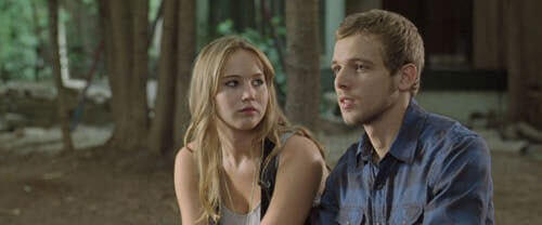 Jennifer Lawrence and Max Thieriot in House at the End of the Street. Jennifer Lawrence and Max Thieriot in House at the End of the Street.