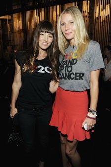 Gwyneth Paltrow and Jessica Biel Stand Up 2 Cancer Gwyneth Paltrow and Jessica Biel Stand Up 2 Cancer