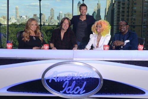 Mariah Carey, Keith Urban, Ryan Seacrest, Nicki Minaj and Randy Jackson Mariah Carey, Keith Urban, Ryan Seacrest, Nicki Minaj and Randy Jackson