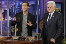 Bear Grylls and Jay Leno Bear Grylls and Jay Leno