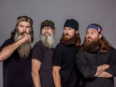 Duck Dynasty Cast Phil, Si, Jase and Willie Robertson in Duck Dynasty