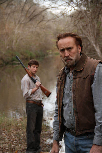 Tye Sheridan and Nicolas Cage in Joe Tye Sheridan and Nicolas Cage in Joe