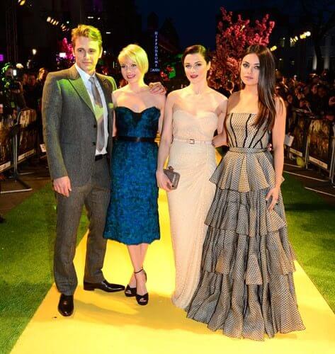 James Franco, Michelle Williams, Rachel Weisz and Mila Kunis Photo James Franco, Michelle Williams, Rachel Weisz and Mila Kunis Photo