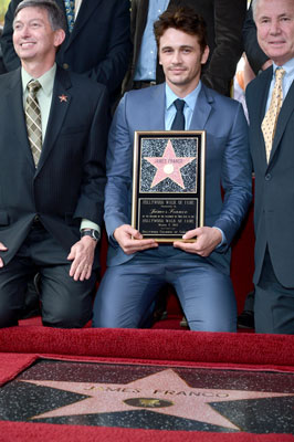 Leon Gubler and James Franco Leon Gubler and James Franco Walk of Fame
