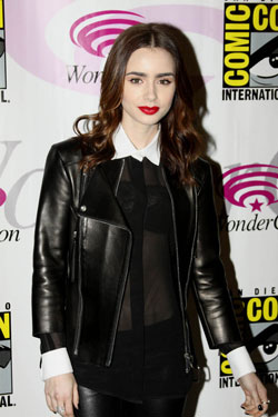 Lily Collins at the 2013 WonderCon Lily Collins at the 2013 WonderCon