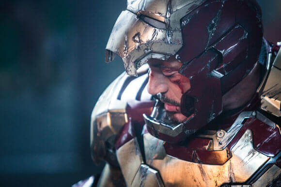 Robert Downey Jr as Iron Man in 'Iron Man 3' Robert Downey Jr as Iron Man in 'Iron Man 3'