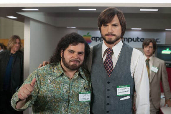 Josh Gad and Ashton Kutcher in 'Jobs' Jobs Movie Review